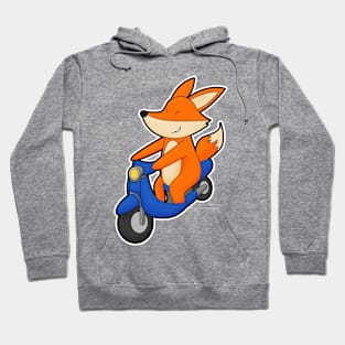 Fox as Biker with Scooter Hoodie